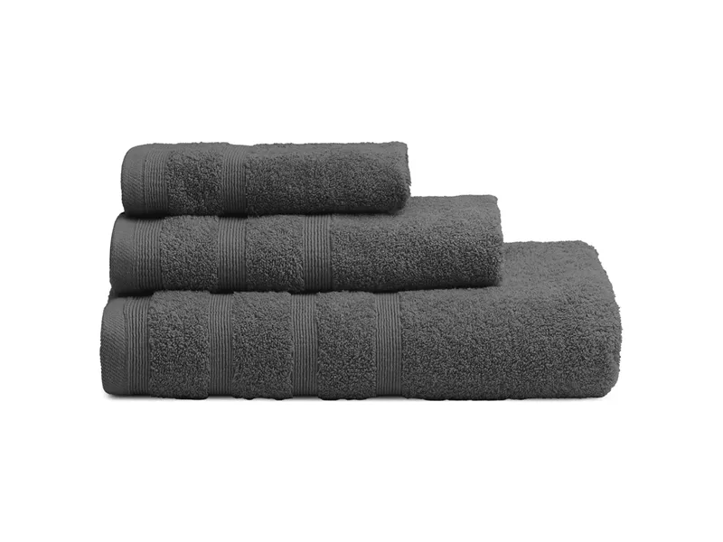 Πετσέτες Μπάνιου Σετ 3 τμχ ADAM HOME (600gsm) Dark Grey 70