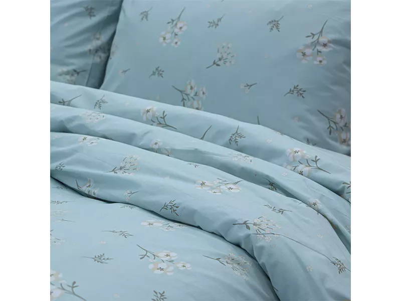 LINO Σετ Παπλωματοθήκη Υπέρδιπλη (225x245) Diminuto Μέντα