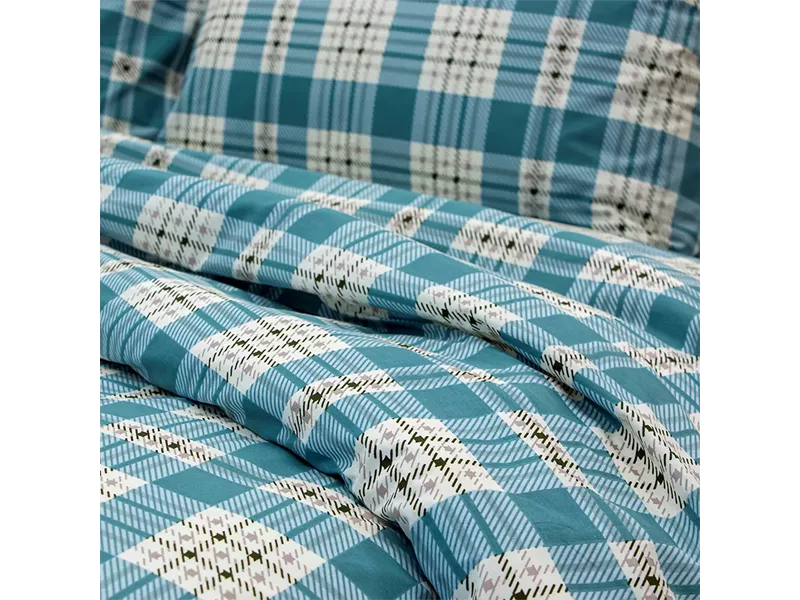 LINO Σετ Σεντόνια Υπέρδιπλα (240x260) Panier Μπλε