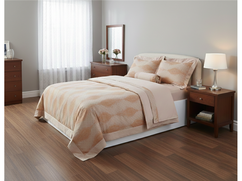 Σετ 6 τεμαχίων υπέρδιπλα σεντόνια ζακάρ (230cm x 250cm) HS010