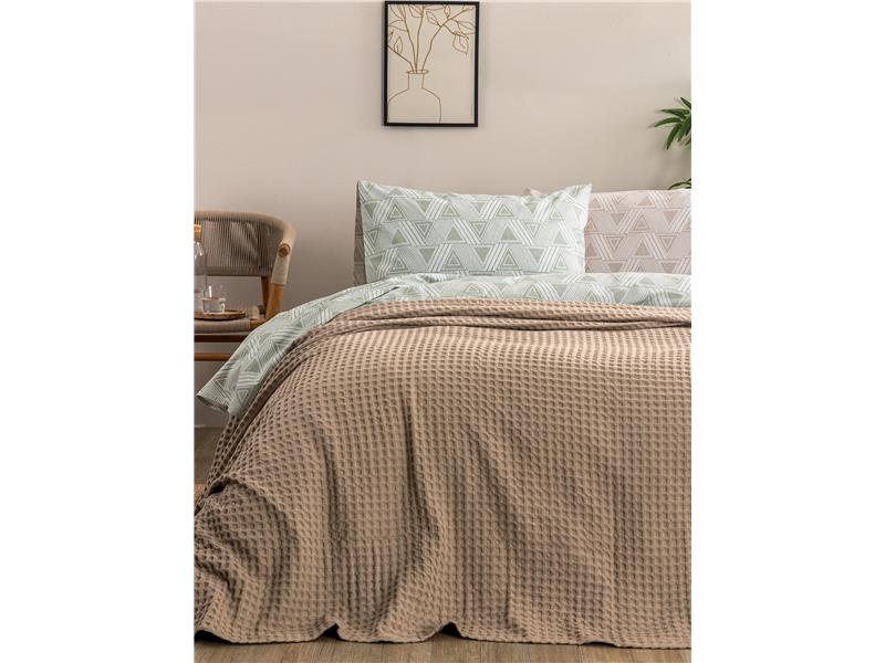 Κουβέρτα πικέ Palamaiki Marcie Beige