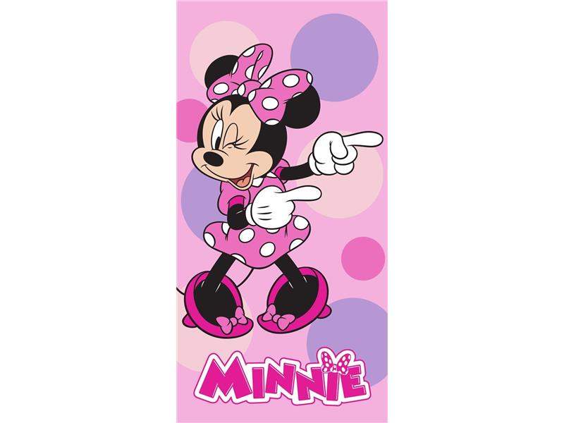Πετσέτα Θαλάσσης Quick Dry Disney Home Minnie 182 70X140 Pastel Lilac 100% Microfiber