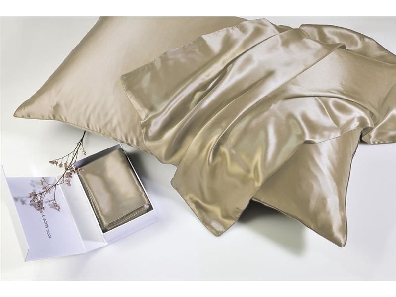 Σετ σεντόνια Μεταξωτά Down Town Mulberry Silk Champagne