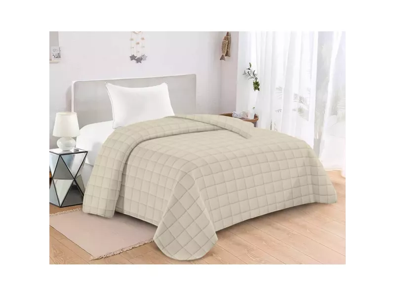 ΚΟΥΒΕΡΛΙ ΚΑΠΙΤΟΝΕ ΜΟΝΟ 160X240 ADAM HOME ANTEL CREAM