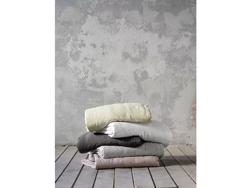 Κουβερλί Linen - White