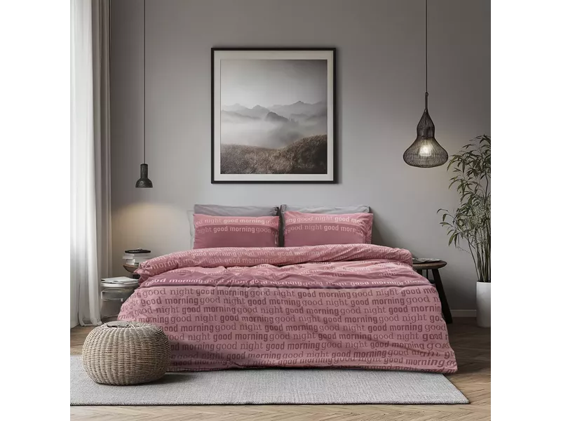 LINO Σετ Παπλωματοθήκη Μονή (170x250) Nuvet Dusty Pink