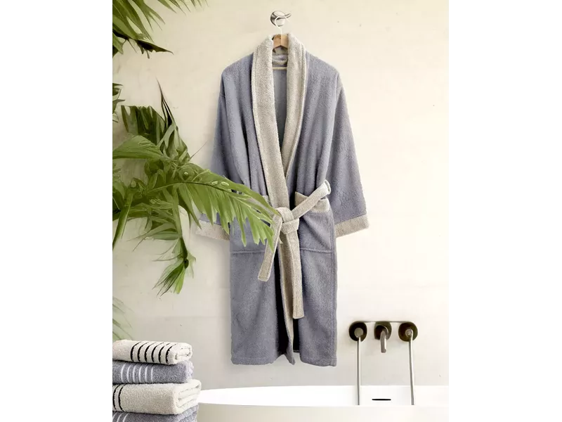 Μπουρνούζι Ease - Gray / Sand Beige