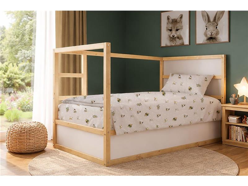 Σεντόνια Εμπριμέ Σετ 2 τεμ kids Bear's Playtime 592 160X240 Beige 100% Cotton