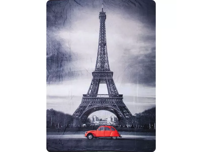 Κουβέρτα 3D Eiffel Μονή Γκρι 160 x 220 cm