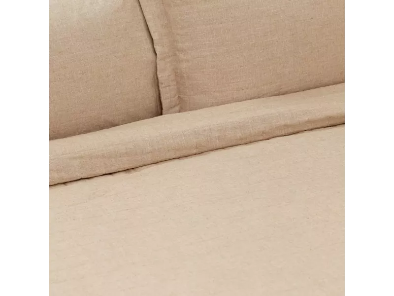 Κουβερλί Λινό Μονό Μπεζ 160 x 220 cm