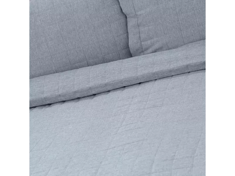 Κουβερλί Λινό Μονό Γκρι 160 x 220 cm