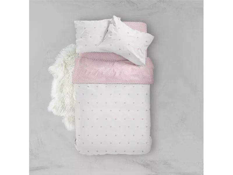 Σεντόνι Mix & Match Diagonal Διπλό Ροζέ 220 x 240 cm