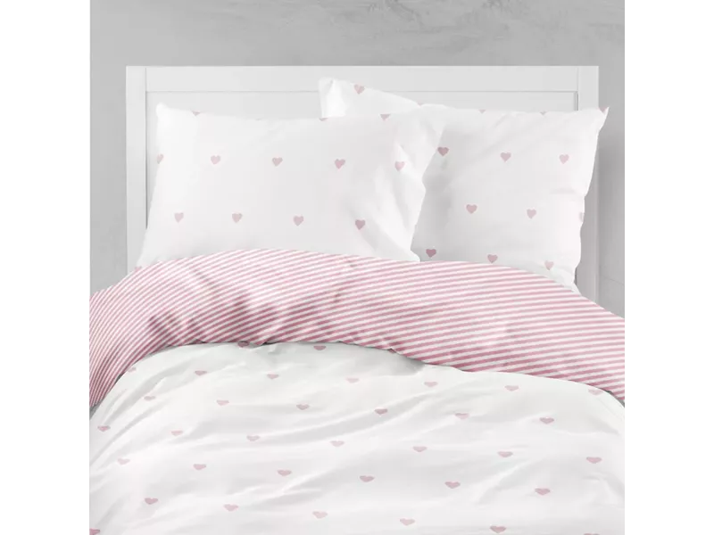Σεντόνι Mix & Match Diagonal Μονό Ροζέ 160 x 240 cm