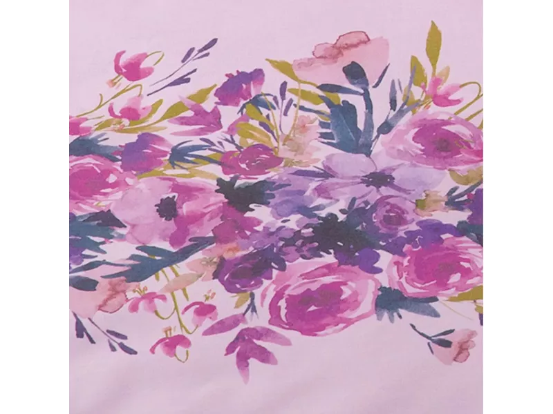 Σεντόνι Digital Print Σετ Παιώνια Υπέρδιπλο Λιλά 220 x 240 cm + (2) 50 x 70 cm