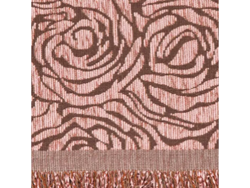 Ριχτάρι Σενίλ Διθέσιο Roses Ροζέ 180 x 250 cm