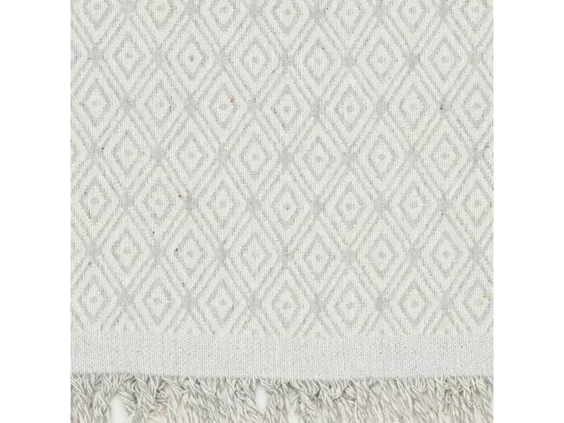 Ριχτάρι Βαμβακερό Τριθέσιο Ikat Γκρι 180 x 300 cm