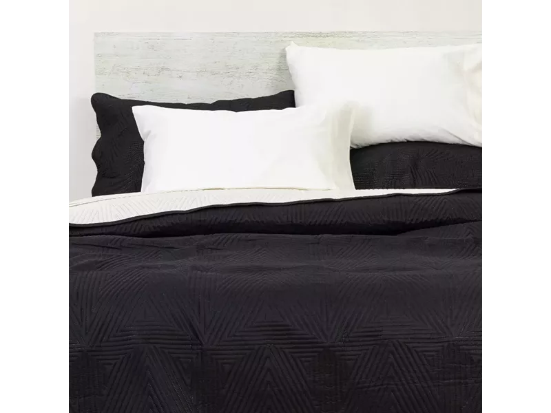 Κουβερλί Premium Μονό Μαύρο-Εκρού 160 x 240 cm