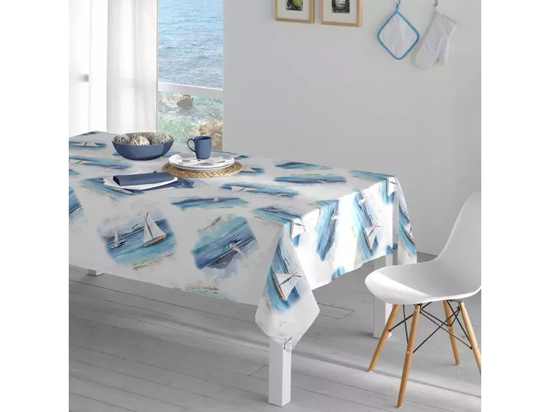 Καρέ Καράβι Λευκό 90 x 90 cm