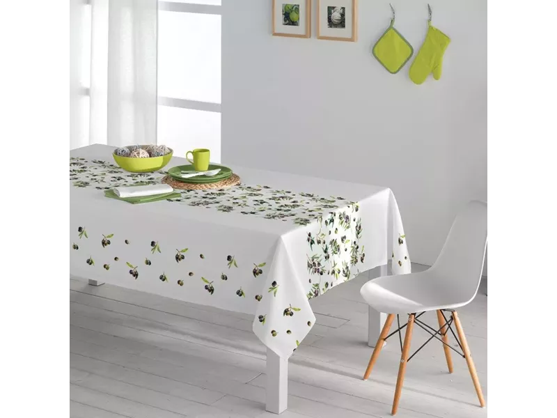 Καρέ Ελιά Λευκό 90 x 90 cm