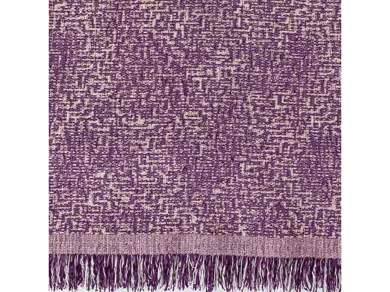 Ριχτάρι Σενίλ Τριθέσιο Tile Μωβ 180 x 300 cm