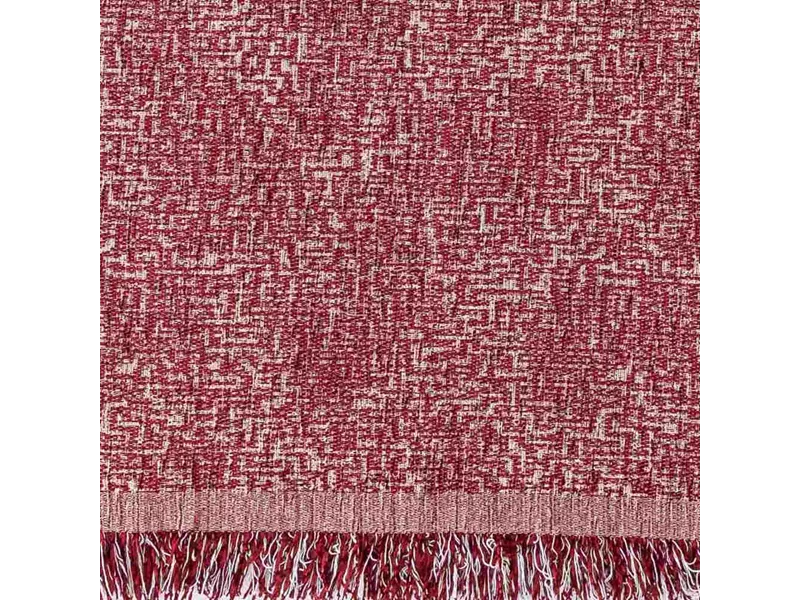 Ριχτάρι Σενίλ Τετραθέσιο Tile Μπορντώ 180 x 350 cm