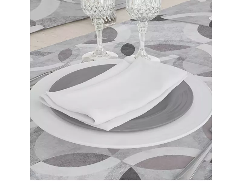 Τραβέρσα Κύκλοι Γκρι 50 x 180 cm