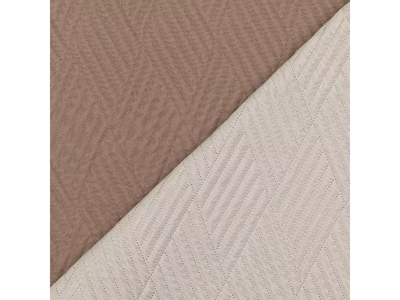 Κουβερλί Diamond Μονό Εκρού-Καφέ 160 x 240 cm