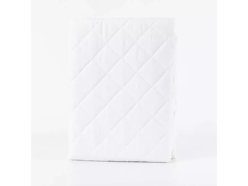 Επίστρωμα Καπιτονέ Αδιάβροχο Polycotton 160 x 200 + 40 Λευκό 160 x 200 cm + 40 cm