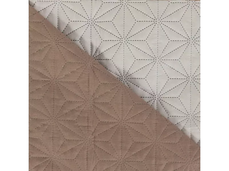 Κουβερλί Stellar Υπέρδιπλο Εκρού-Καφέ 220 x 240 cm