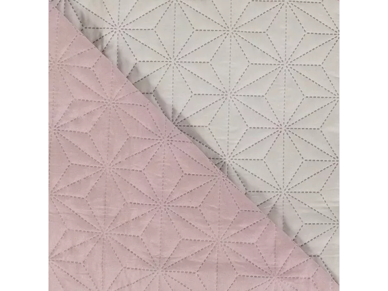 Κουβερλί Stellar Υπέρδιπλο Ροζέ-Εκρού 220 x 240 cm