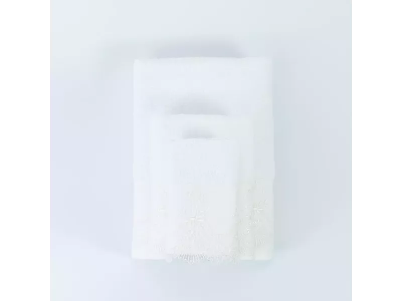 Πετσέτες Σετ 3ΤΜΧ Νεφέλη Λευκό 70 x 140 / 50 x 90 / 30 x 50 cm