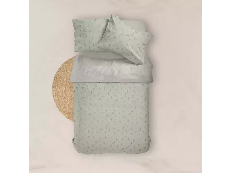Σεντόνια Εμπριμέ Σετ Campanula Υπέρδιπλα Λαδί (2) 240 x 260 cm + (2) 50 x 70 cm