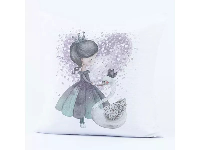 Μαξιλάρι Διακοσμητικό Printed Odette Λευκό 45 x 45 cm