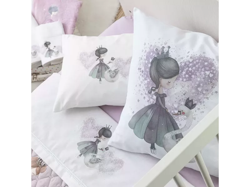 Μαξιλάρι Διακοσμητικό Printed Odette Λευκό 45 x 45 cm
