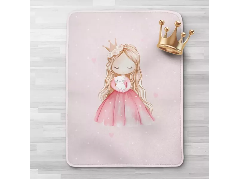 Κουβέρτα Κούνιας Little Queen Ροζ 100 x 140 cm