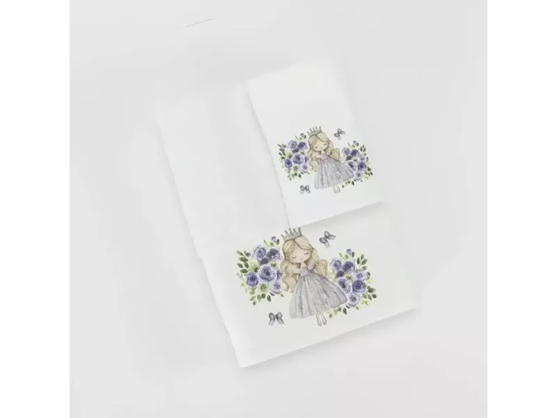 Πετσέτες Σετ 2ΤΜΧ Lily Λευκό 70 x 120 / 30 x 50 cm