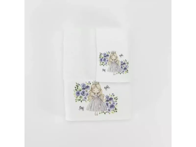 Πετσέτες Σετ 2ΤΜΧ Lily Λευκό 70 x 120 / 30 x 50 cm