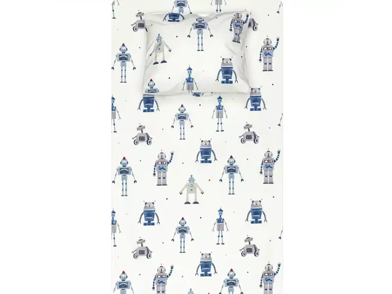 Σεντόνι Σετ 2ΤΜΧ Megabot Μονό Μπλε 160 x 240 cm + 50 x 70 cm