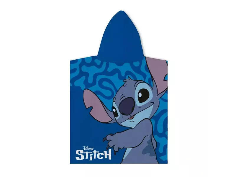 Παιδικό Πόντσο Microfiber Stitch Blue Μπλε 55 x 110 cm
