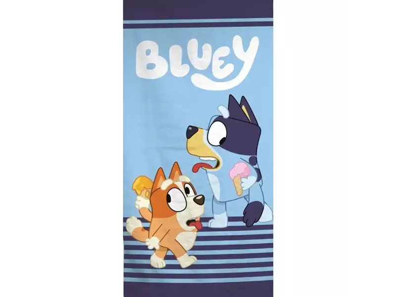 Πετσέτα Θαλάσσης Microfiber Ice Cream Bluey Μπλε 70 x 140 cm