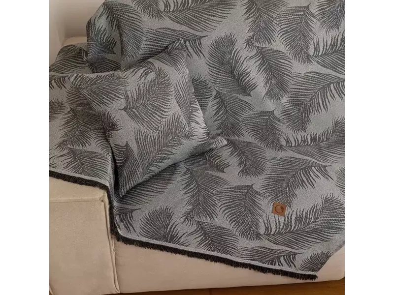 Ριχτάρι Βαμβακερό Τετραθέσιο Phoenix Ανθρακί 180 x 350 cm