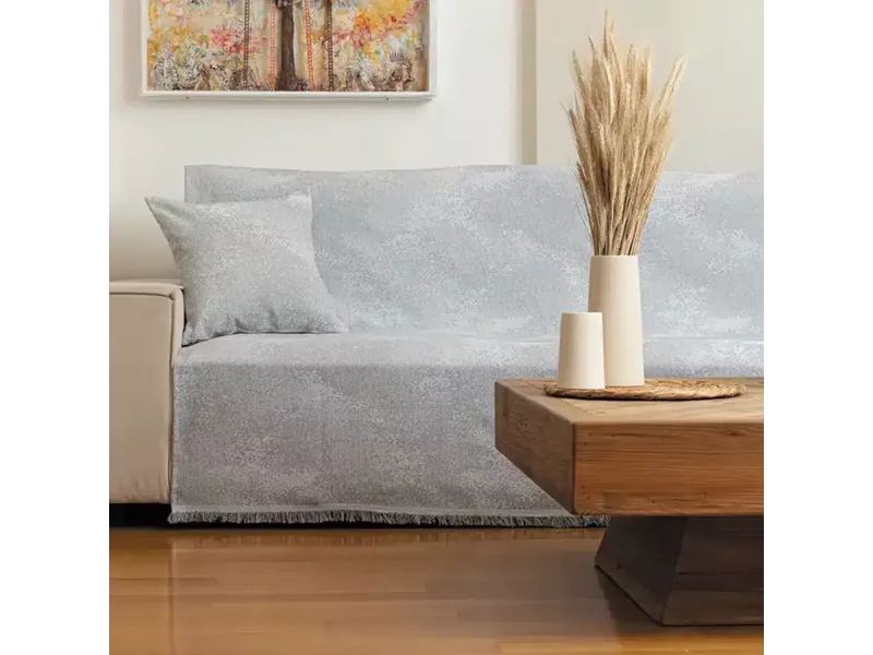 Ριχτάρι Βαμβακερό Τετραθέσιο Cobra Γκρι 180 x 350 cm