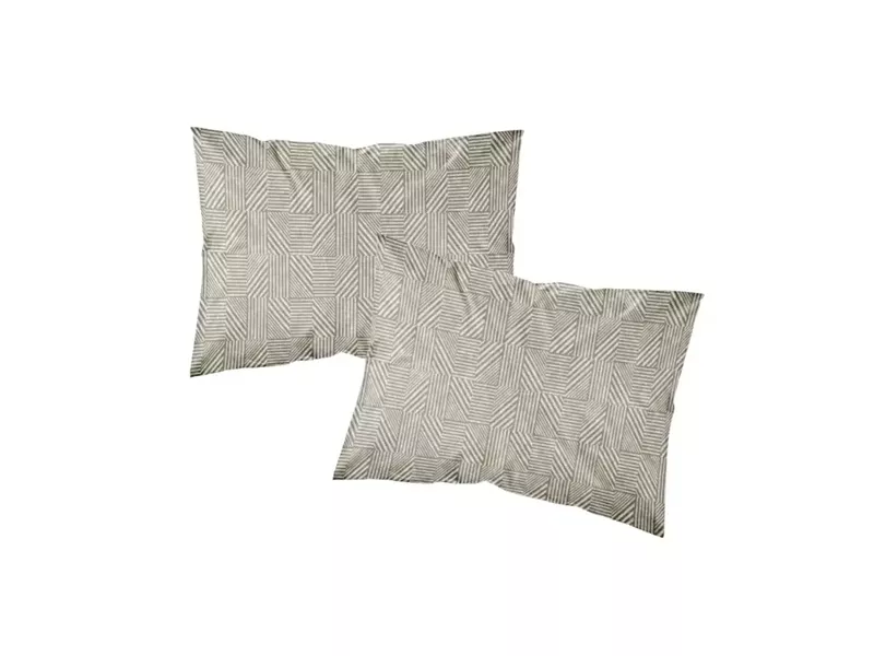 Ζεύγος Μαξιλαροθήκες Εμπριμέ Doric Λαδί (2) 50 x 70 cm