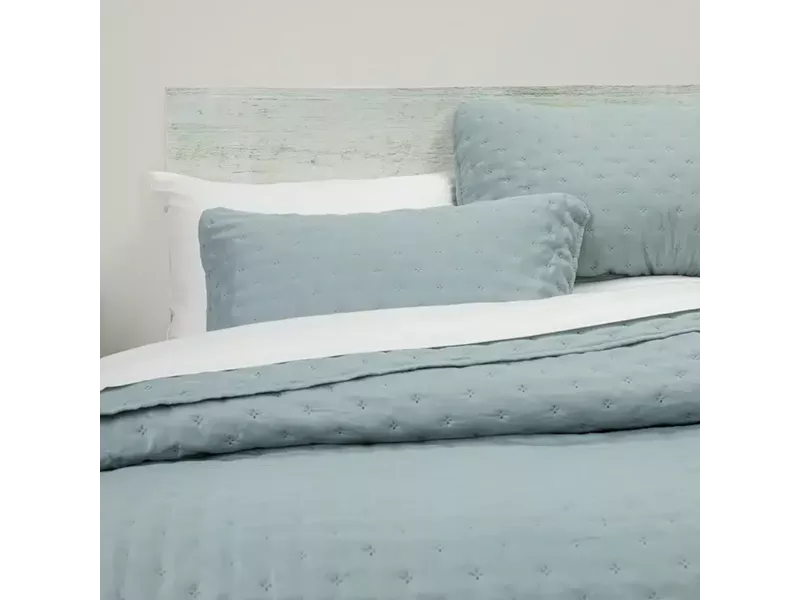 Κουβερλί Σετ Croiset Υπέρδιπλο Μέντα 220 x 240 cm + (2) 50 x 70 cm