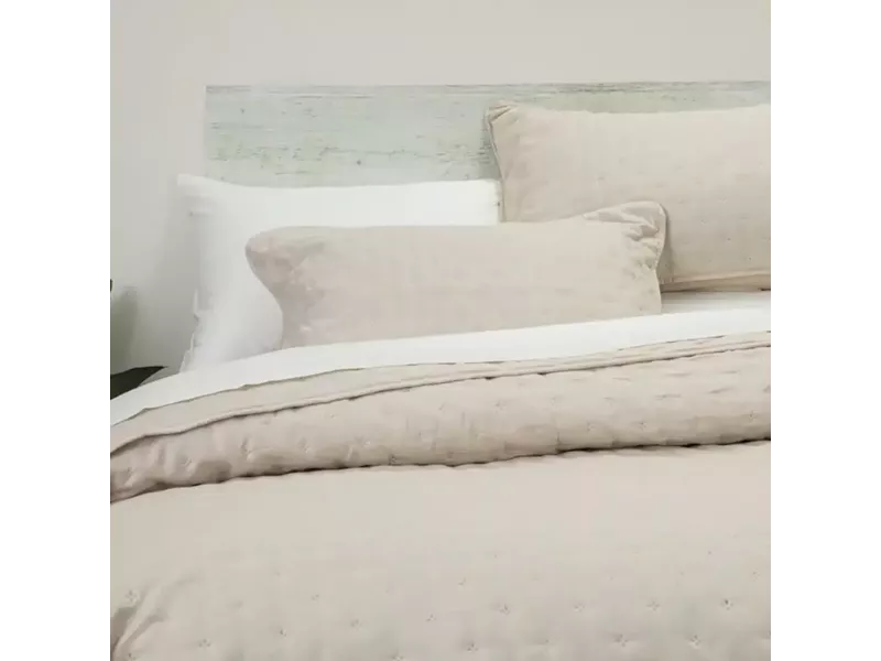 Κουβερλί Σετ Croiset Υπέρδιπλο Εκρού 220 x 240 cm + (2) 50 x 70 cm