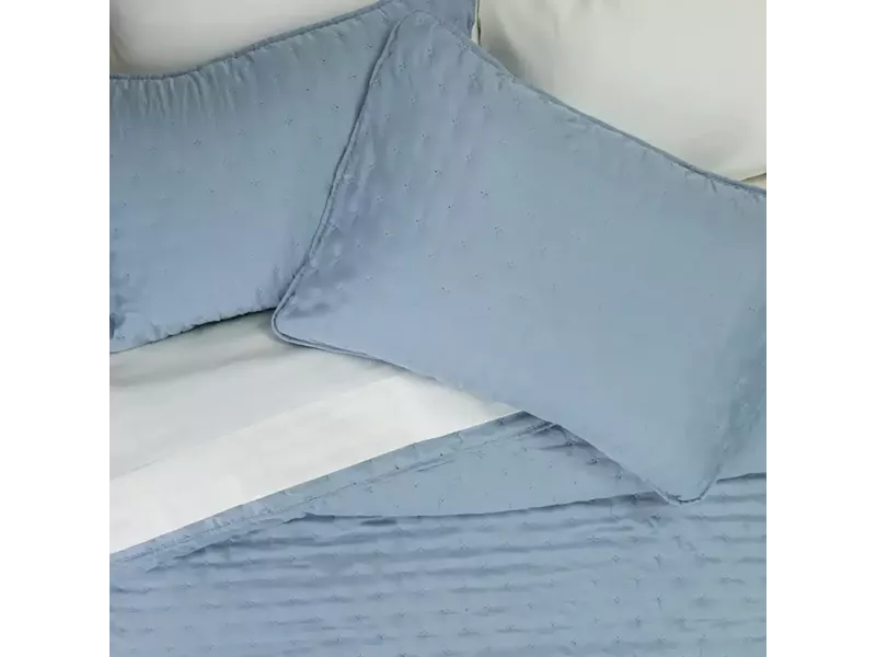 Κουβερλί Σετ Croiset Υπέρδιπλο Σιέλ 220 x 240 cm + (2) 50 x 70 cm