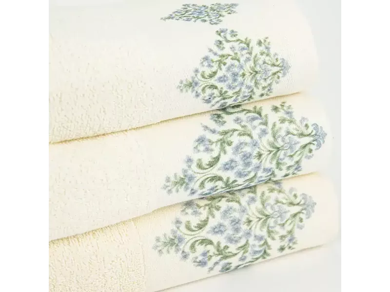 Πετσέτες Σετ 2ΤΜΧ Damask Εκρού 50 x 90 / 30 x 50 cm