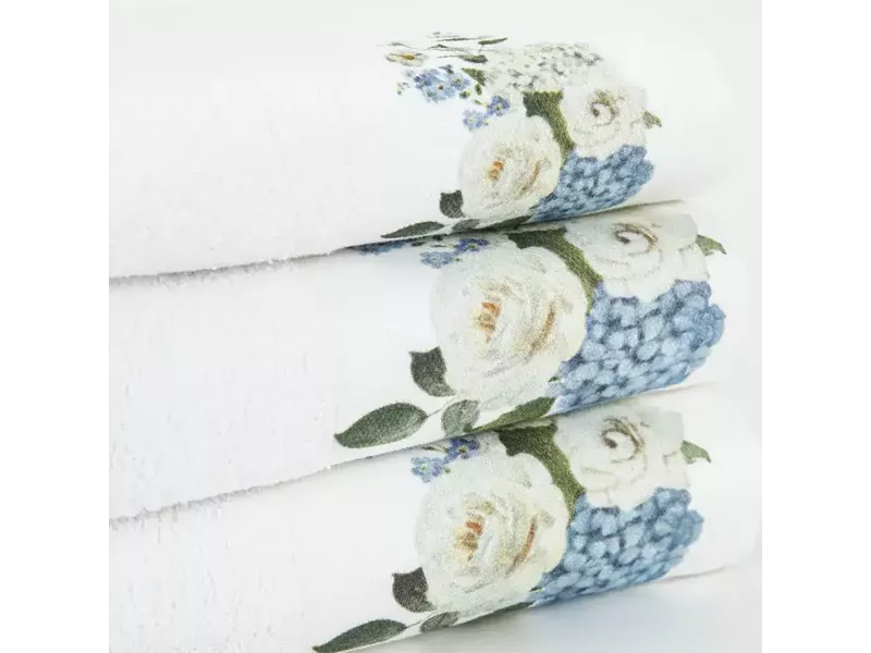 Πετσέτες Σετ 2ΤΜΧ Hortensia Λευκό 50 x 90 / 30 x 50 cm