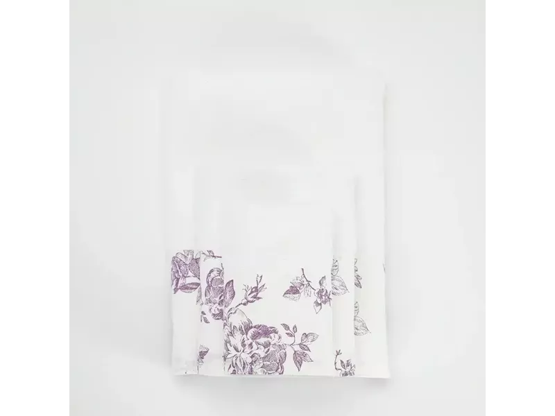 Πετσέτες Σετ 3ΤΜΧ Rosine Λευκό 70 x 140 / 50 x 90 / 30 x 50 cm