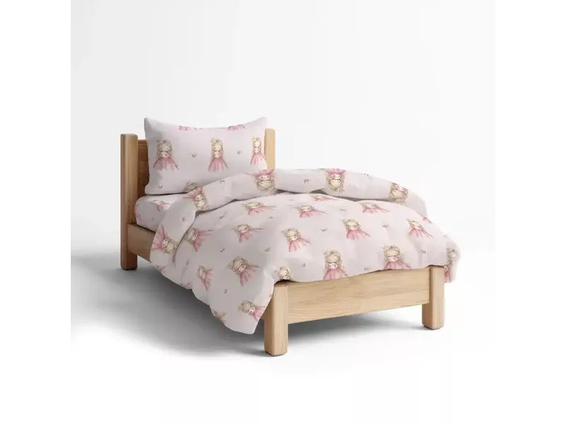 Σεντόνια Σετ Little Queen Moνό Ροζ (2) 160 x 240 cm + 50 x 70 cm
